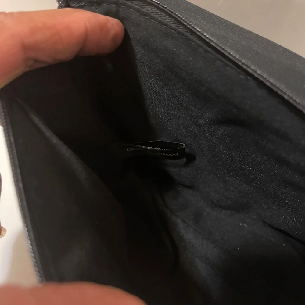 Giorgio Armani Black Sparkle Evening Pouch